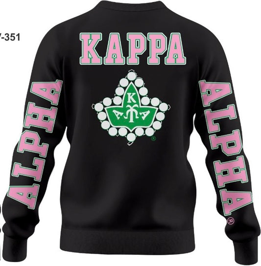 Alpha Kappa Alpha Sorority, Inc. CHENILLE BACK DESIGN (BLACK)