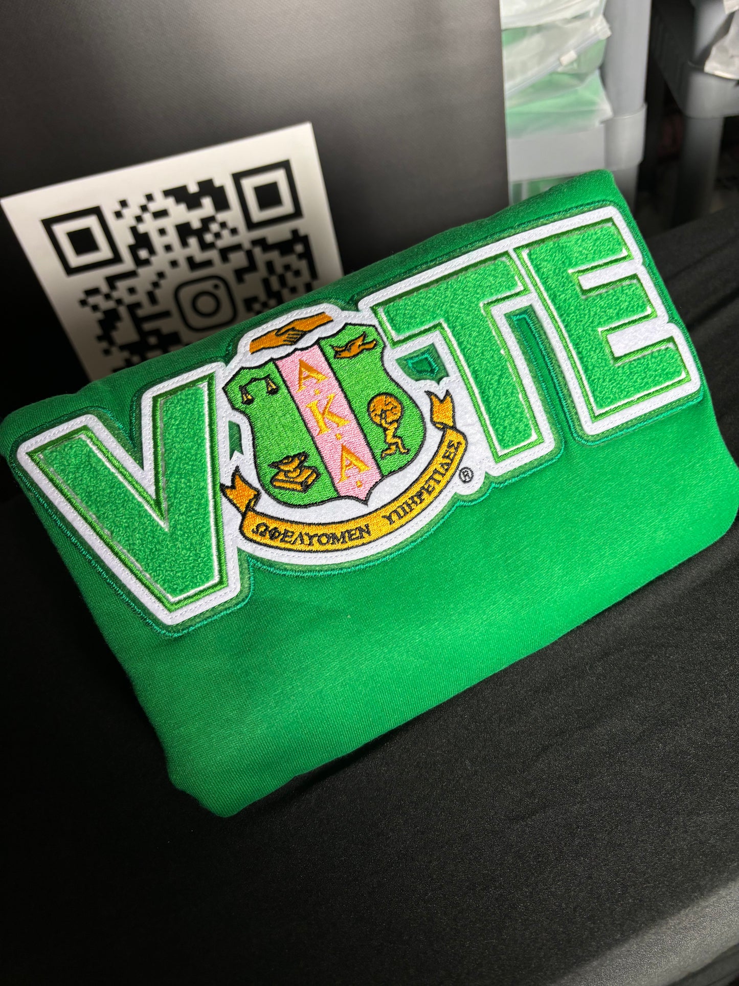 Alpha Kappa Alpha Sorority, Inc. VOTE Sweatshirt (Green)