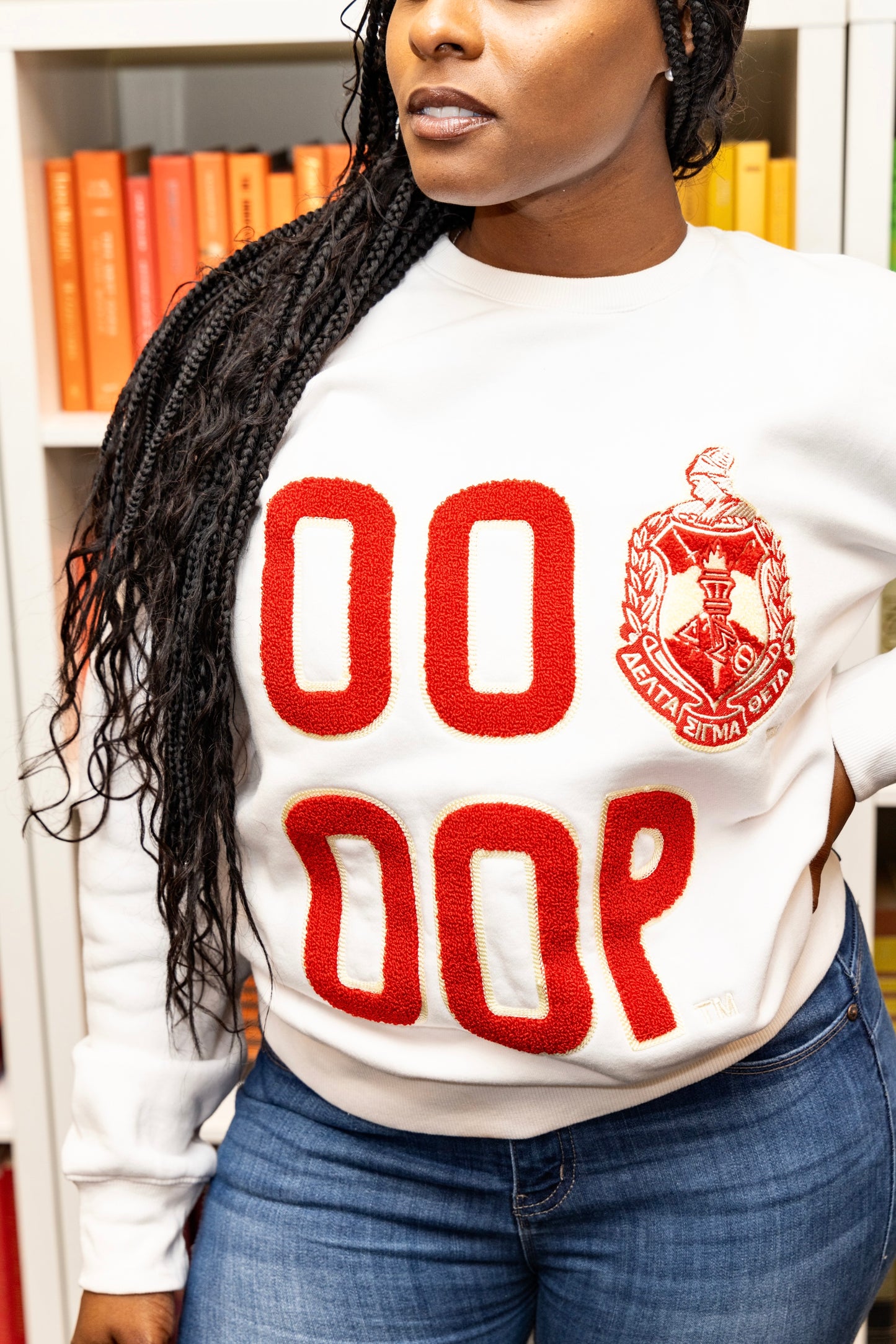 Delta Sigma Theta Sorority, Inc. OP OOP SWEATSHIRT (WHITE)